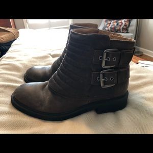 Leather ankle boots